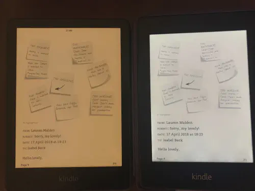 Kindle Paperwhite Signature and Kindle Paperwhite side-by-side