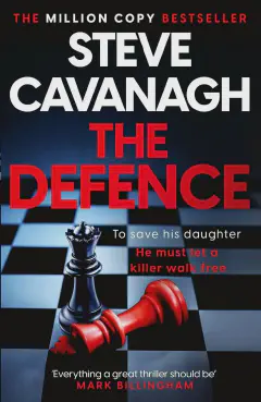 Book cover of The defence by Steve Cavanagh